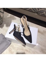 Top Copy Dior Canvas Slingback Flat With Heel 10cm DR0484